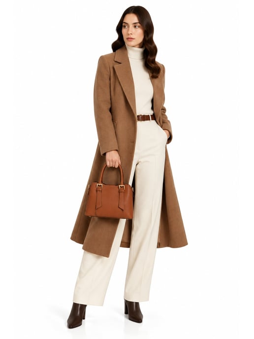 Roberta M COGNAC Leather Tote Bag - Image 6
