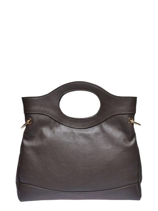 Anna Luchini Chestnut Brown Cowhide Leather Bag - Image 1