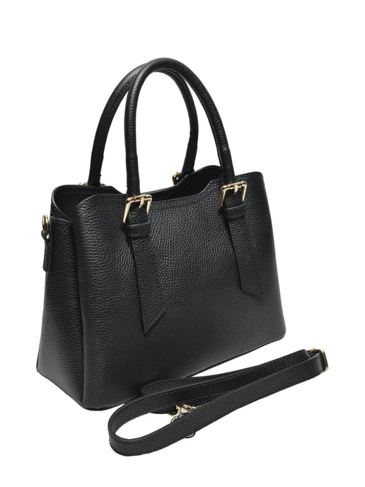 Roberta M Black Cow Leather Bag - Image 2