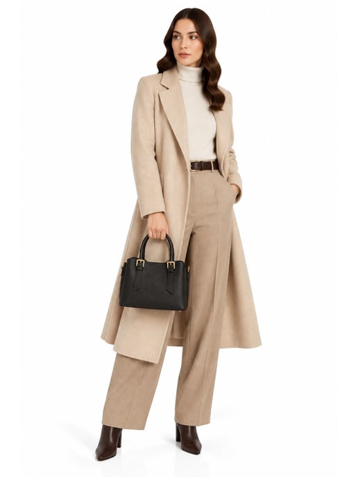 Roberta M Black Cow Leather Bag - Image 6