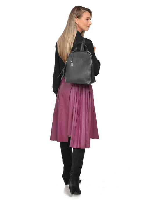 Isabella Rhea Black Leather Bag - Image 5
