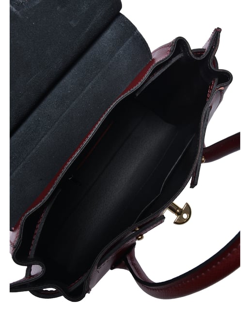 Isabella Rhea Burgundy Calf Leather Bag - Image 4
