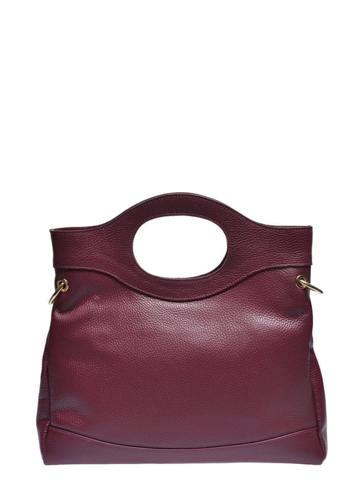 Anna Luchini Burgundy Calfskin Bag - Image 1
