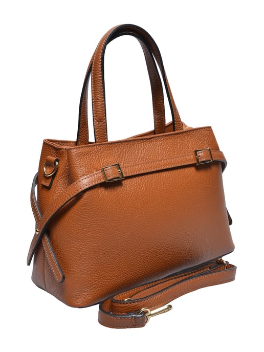 Roberta M COGNAC Rundleer Tas - Image 2