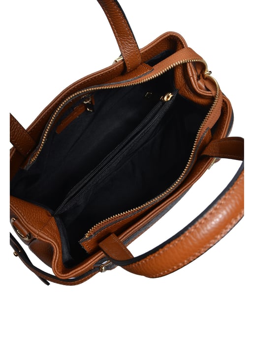 Roberta M COGNAC Rundleer Tas - Image 4