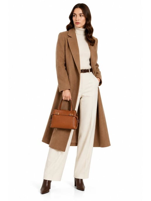 Roberta M COGNAC Rundleer Tas - Image 6
