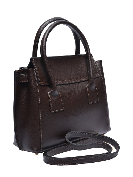 Isabella Rhea Chestnut Brown Cow Leather Bag - Image 2