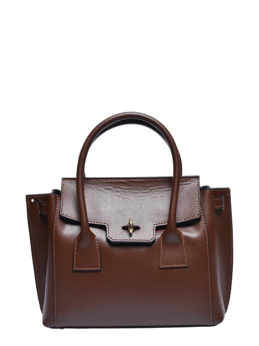Isabella Rhea Chestnut Brown Cowhide Leather Bag - Image 1