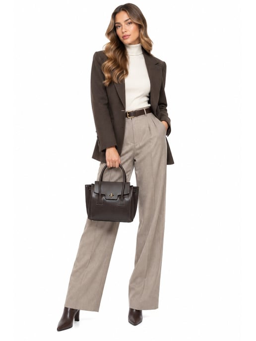 Isabella Rhea Chestnut Brown Cow Leather Bag - Image 5