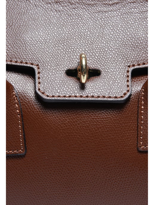 Isabella Rhea Chestnut Brown Cowhide Leather Bag - Image 3
