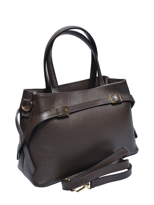 Roberta M Tweekleurig Rundleer Tas - Image 2