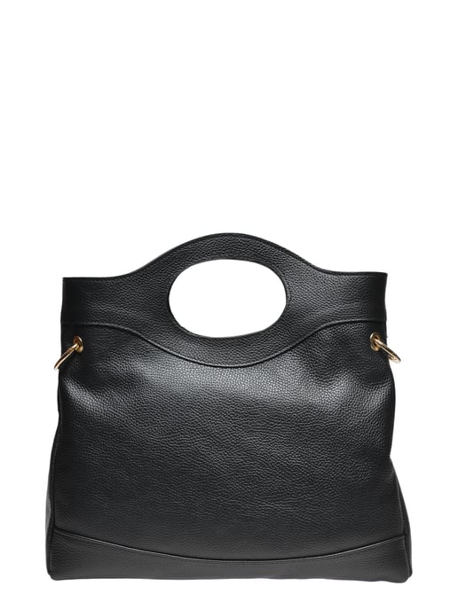 Anna Luchini Black Cowhide Leather Bag - Image 1
