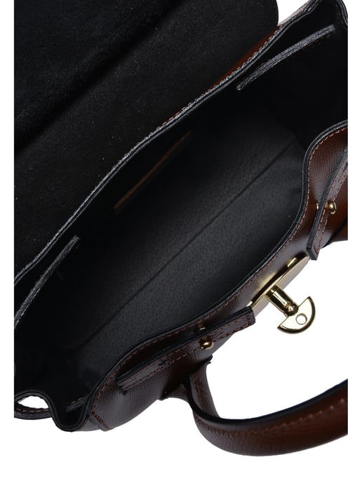 Isabella Rhea Chestnut Brown Cowhide Leather Bag - Image 4