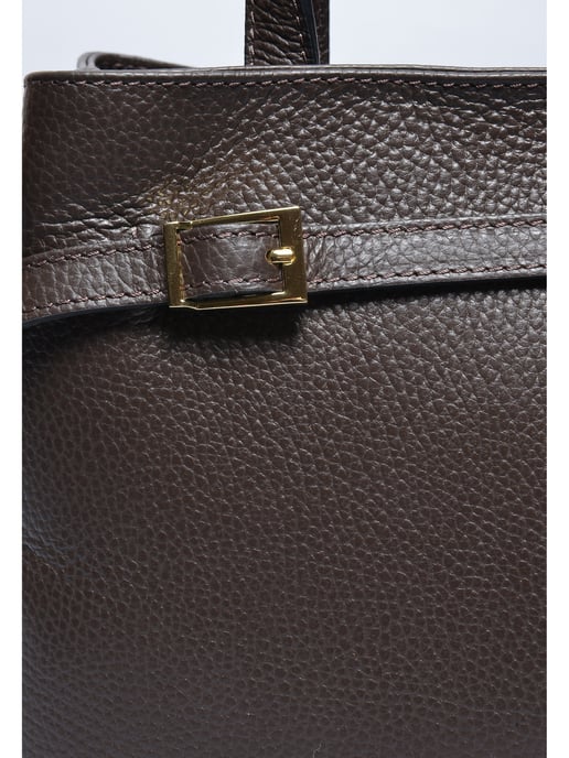 Roberta M Tweekleurig Rundleer Tas - Image 3