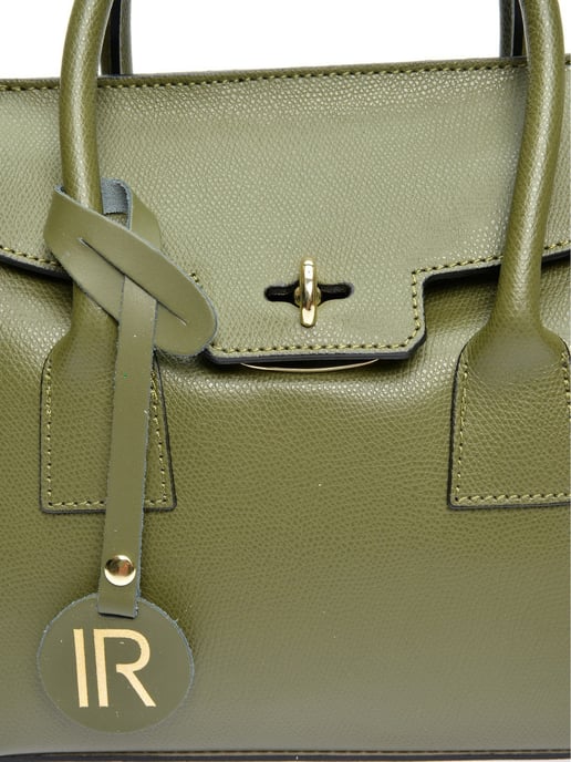 Isabella Rhea Green Cowhide Leather Bag - Image 3