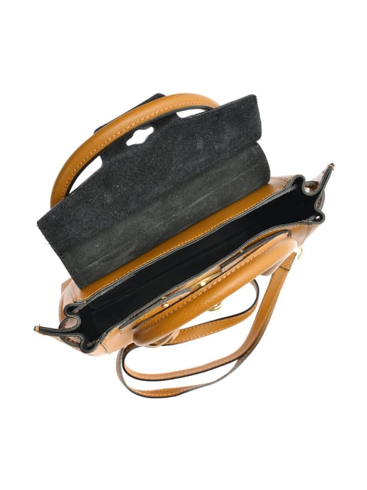 Isabella Rhea Brown Cowhide Leather Bag - Image 4