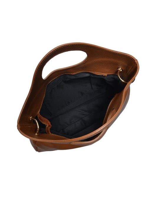 Anna Luchini Brown Calf Leather Bag - Image 4