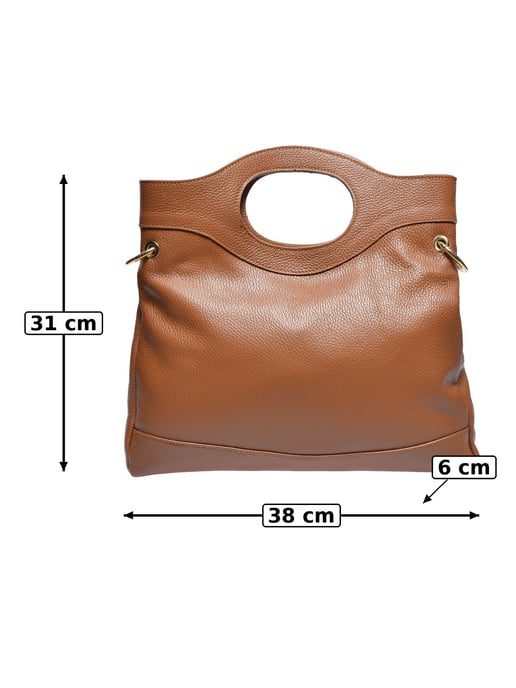 Anna Luchini Brown Calf Leather Bag - Image 5