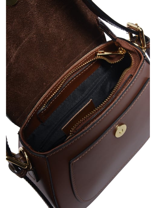 Isabella Rhea Chestnut Brown Cowhide Leather Bag - Image 4