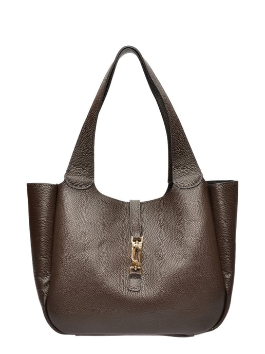 Roberta M Bordeauxrood Rundleer Tas - Image 1