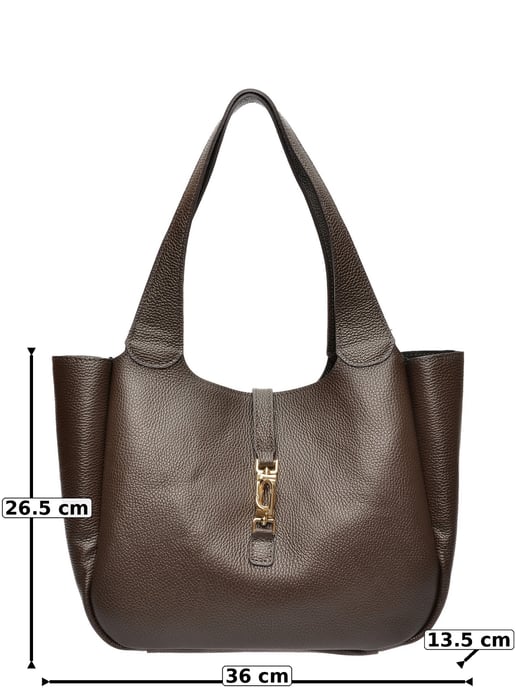 Roberta M Bordeauxrood Rundleer Tas - Image 5