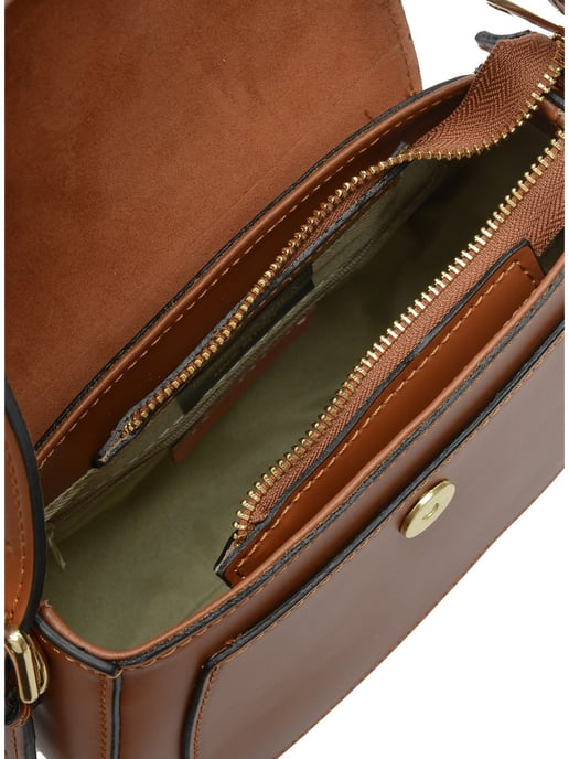Isabella Rhea Brown Cowhide Leather Bag - Image 4