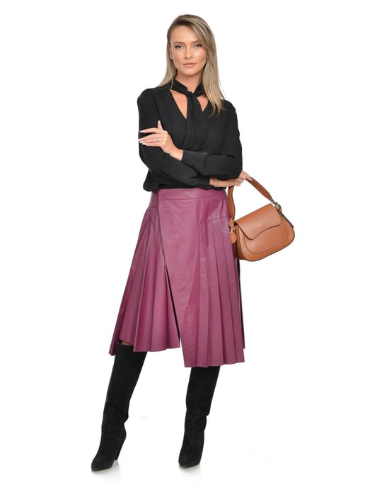 Isabella Rhea Brown Cowhide Leather Bag - Image 5