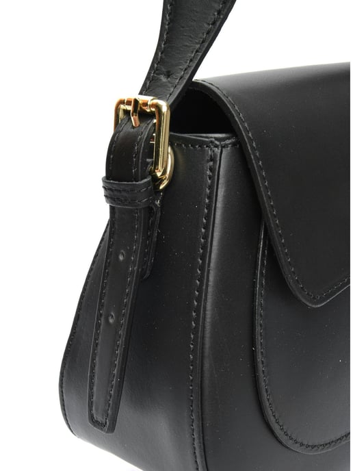 Isabella Rhea Black Cowhide Leather Bag - Image 3