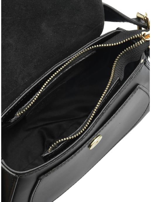Isabella Rhea Black Cowhide Leather Bag - Image 4