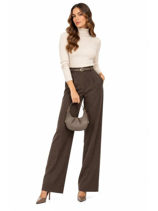 Isabella Rhea Beige Cow Leather Bag - Image 5