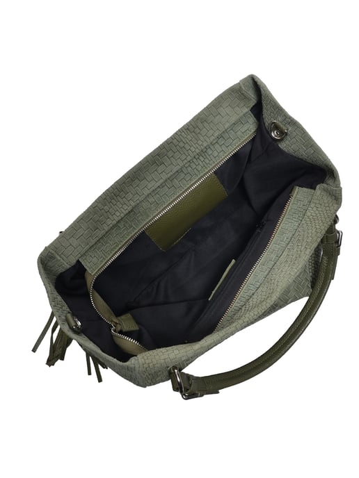 Roberta M Groen Rundleer Tas - Image 4