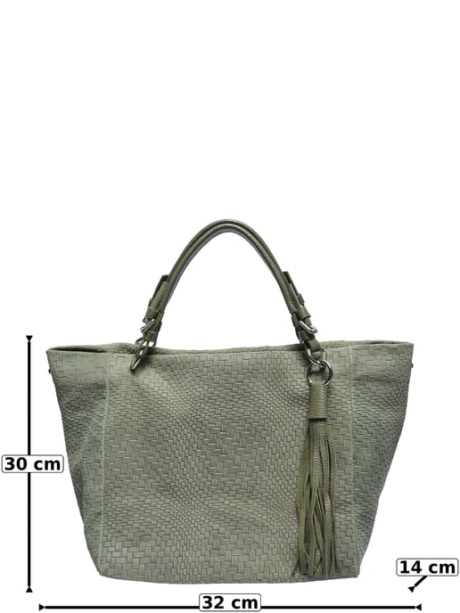 Roberta M Groen Rundleer Tas - Image 5