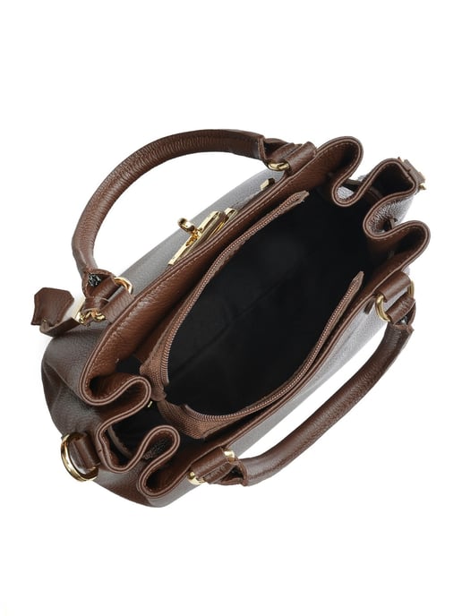 Isabella Rhea Bordeauxrood Rundleer Tas - Image 4