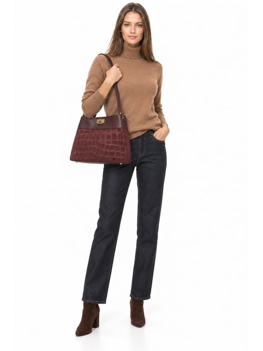 Anna Luchini EDGE Rundleer Tas - Image 6