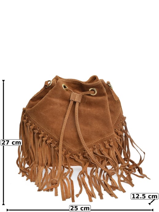 Roberta M Brown Calf Leather Bag - Image 6