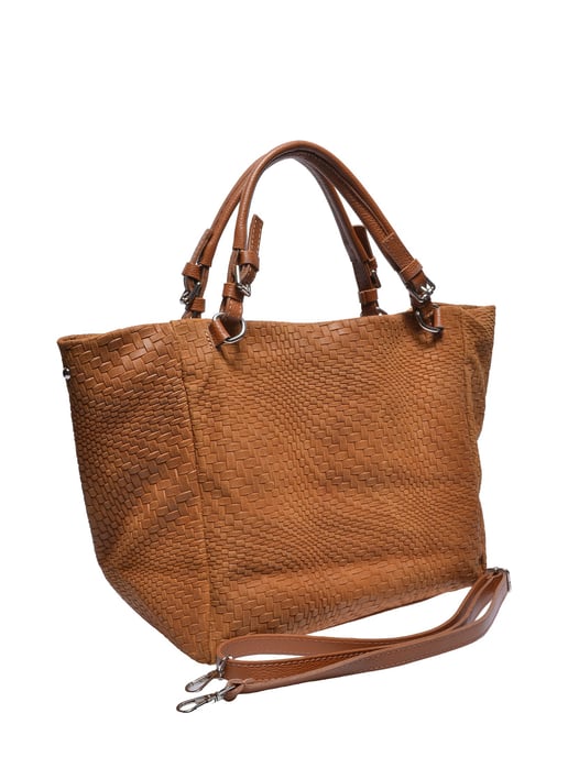 Roberta M COGNAC Rundleer Tas - Image 2