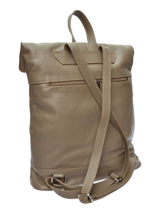 Isabella Rhea Beige Rundleer Tas - Image 2