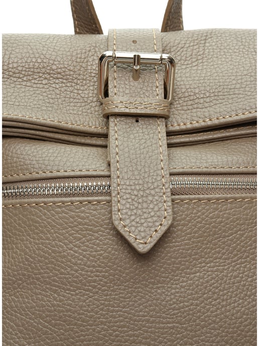 Isabella Rhea Beige Rundleer Tas - Image 3