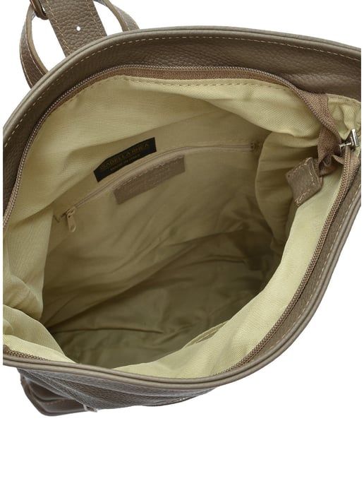 Isabella Rhea Beige Rundleer Tas - Image 4
