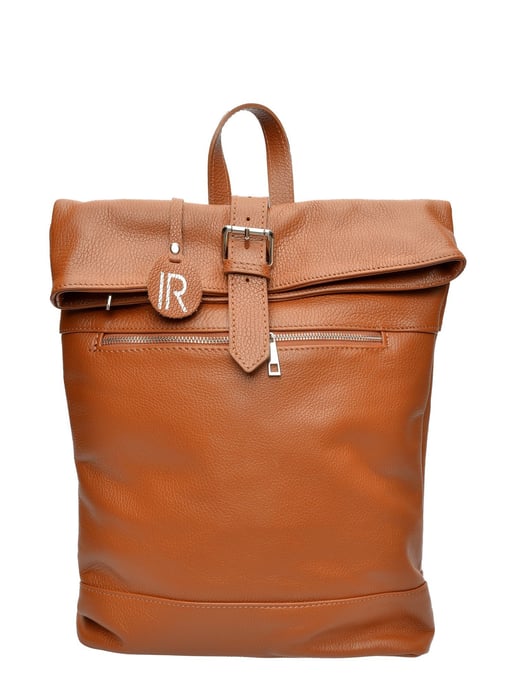 Isabella Rhea Brown Rundleer Tas - Image 1