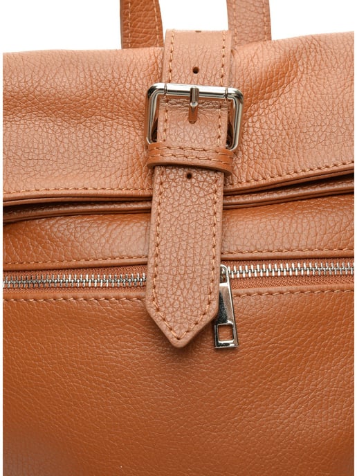 Isabella Rhea Brown Rundleer Tas - Image 3