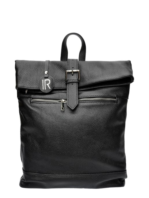 Isabella Rhea Zwart Rundleer Tas - Image 1