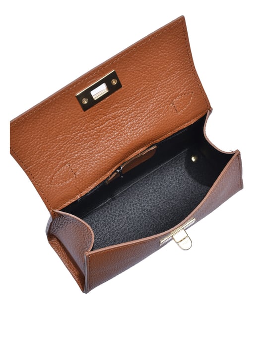 Isabella Rhea Brown Cowhide Leather Bag - Image 4