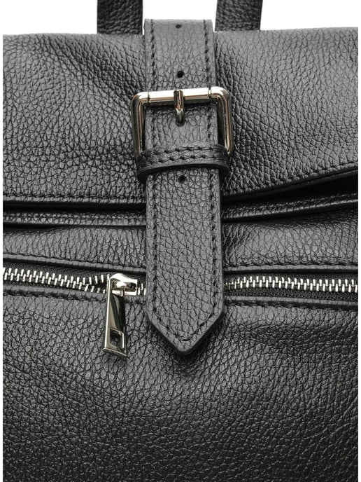 Isabella Rhea Zwart Rundleer Tas - Image 3