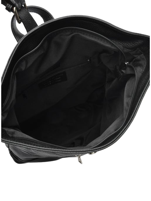 Isabella Rhea Zwart Rundleer Tas - Image 4