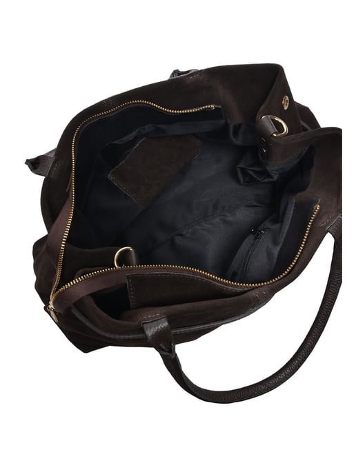 Roberta M Two-Tone Cowhide Leather Bag - Image 4