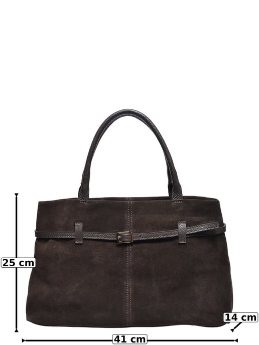 Roberta M Two-Tone Cowhide Leather Bag - Image 5
