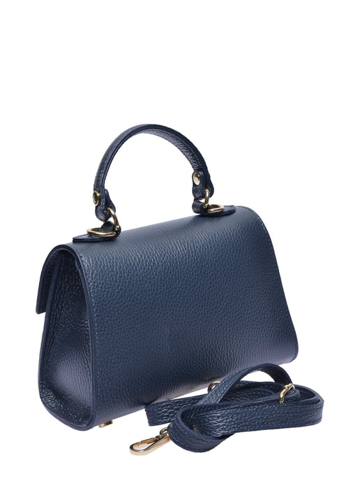 Isabella Rhea Blue Cowhide Leather Bag - Image 2