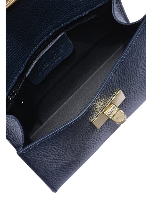 Isabella Rhea Blue Cowhide Leather Bag - Image 4