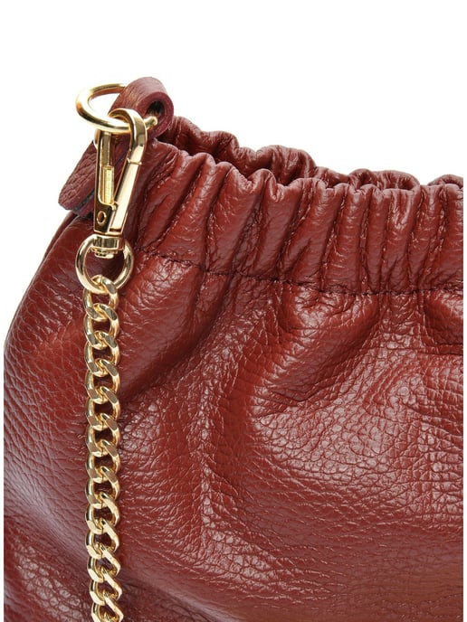 Isabella Rhea Red & Wine-Coloured Cowhide Leather Bag - Image 3